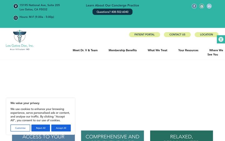 Screenshot of losgatosdoc.com
