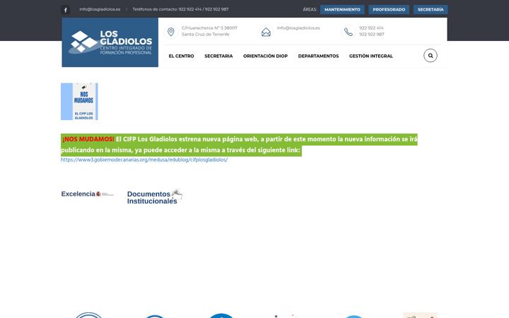 Screenshot of losgladiolos.es