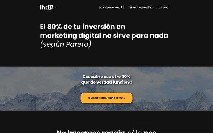 Screenshot of loshijosdepareto.com