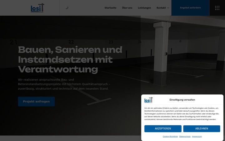 Screenshot of losi-bau.de