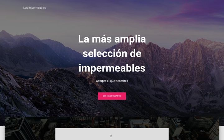 Screenshot of losimpermeables.com