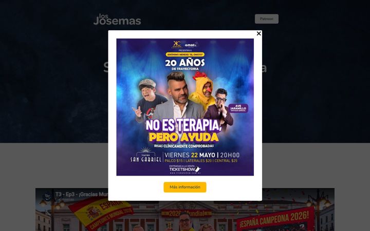 Screenshot of losjosemas.com