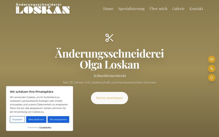 Skjámynd af loskan-atelier.de