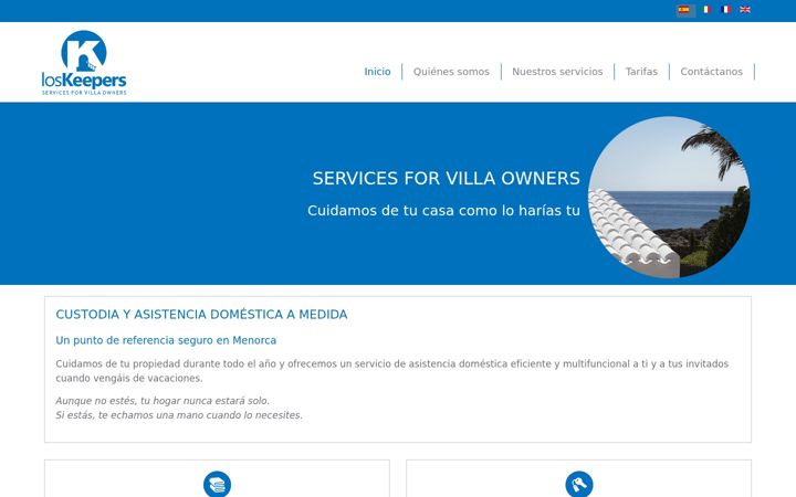 Screenshot of loskeepers.com