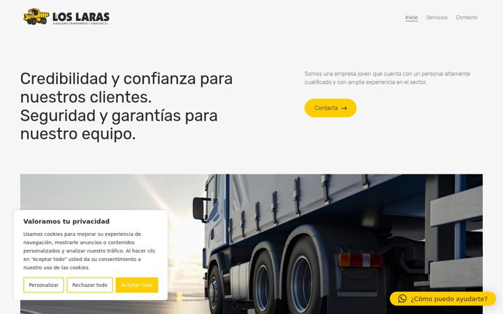 Screenshot of loslarastransportes.com