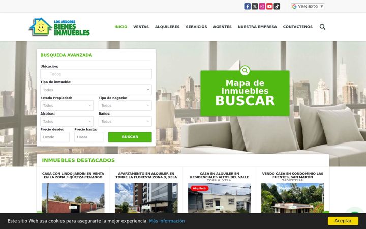 Screenshot of losmejoresbienesinmuebles.com