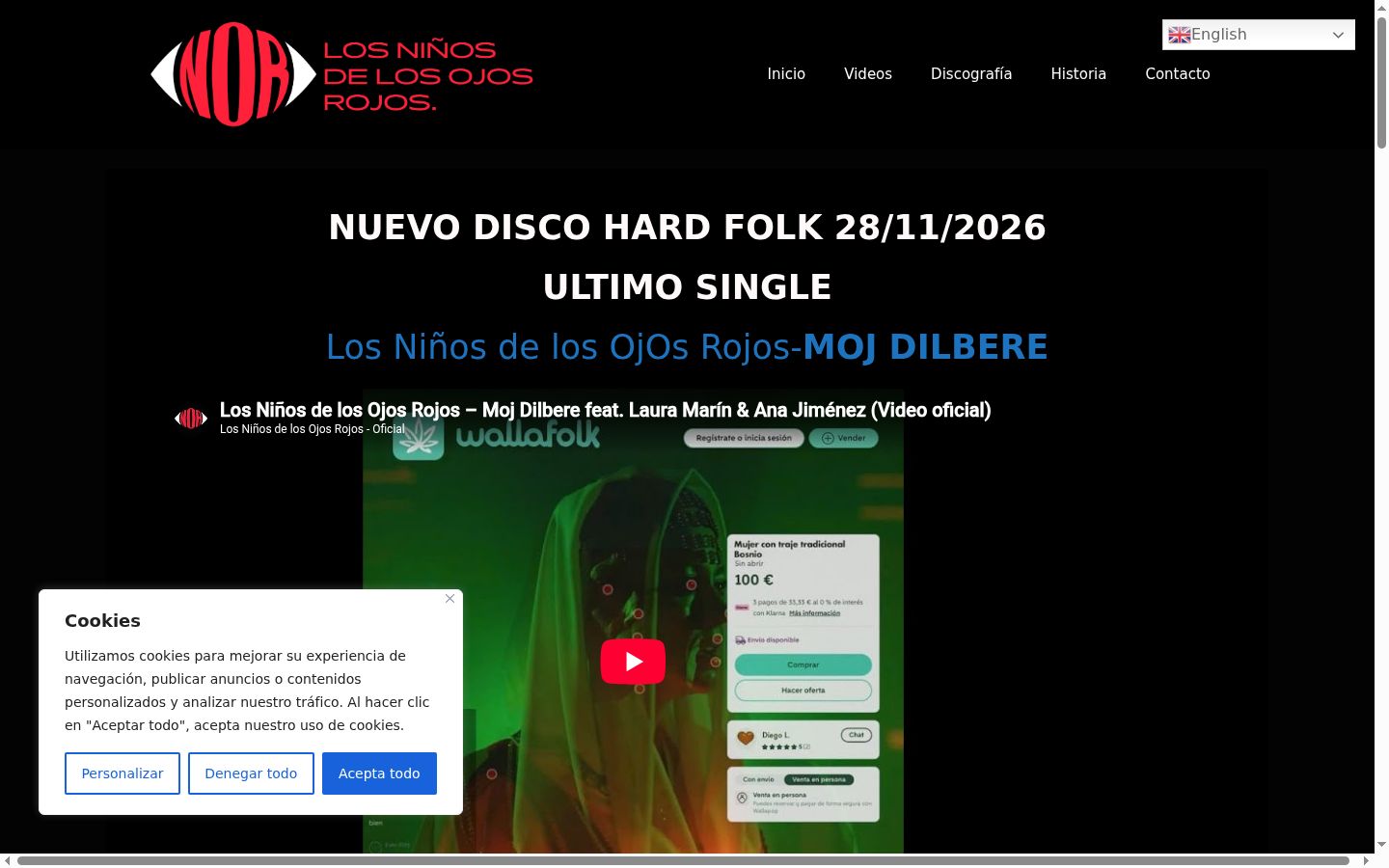 Captura de ecrã do banner de consentimento apresentado antes de qualquer interação