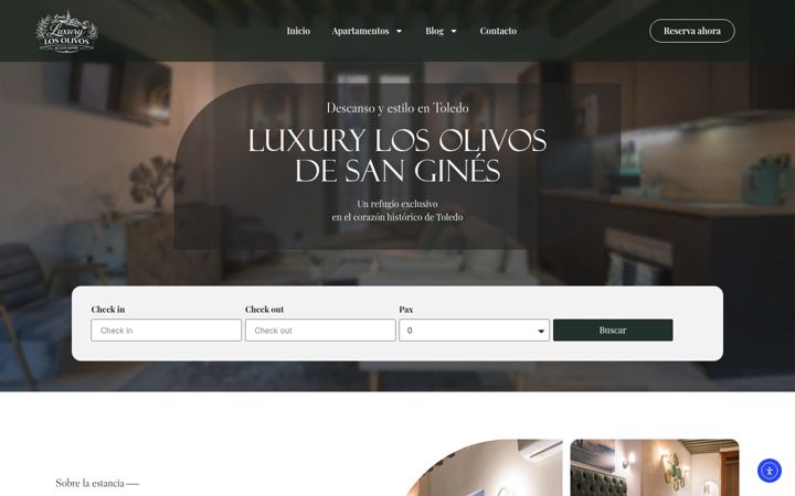 Screenshot of losolivosdesangines.es