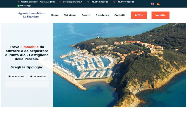 Screenshot of losparviero.it