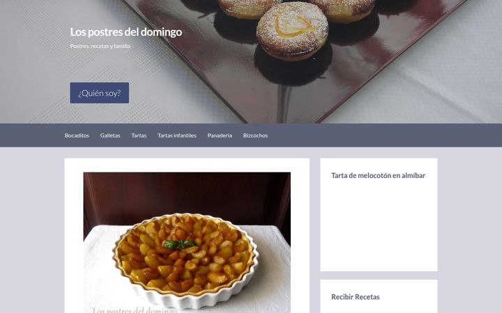 Screenshot of lospostresdeldomingo.com