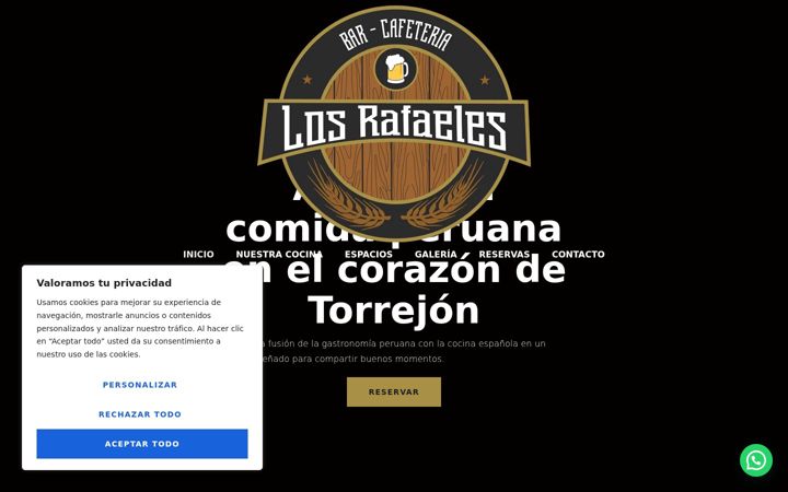 Screenshot of losrafaelesbar.es