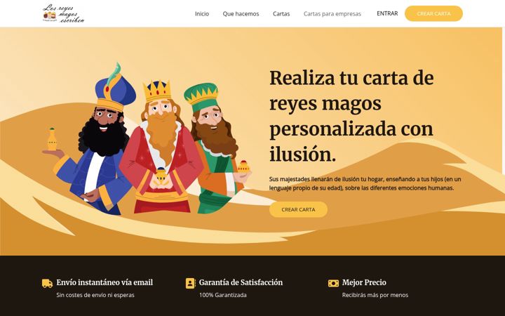 Screenshot of losreyesmagosescriben.com