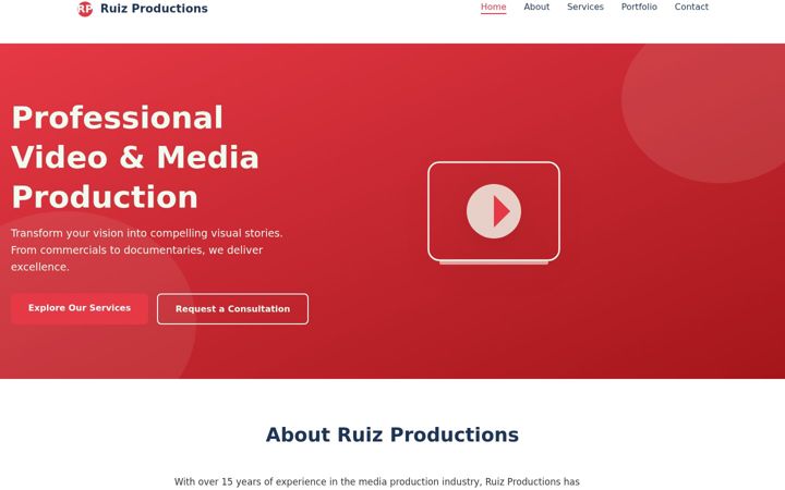 Screenshot of losruizproducciones.com
