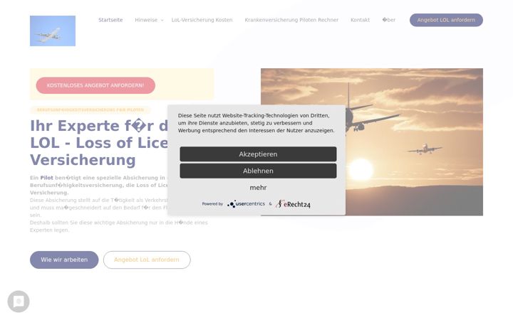 Screenshot of loss-of-licence-versicherung.de