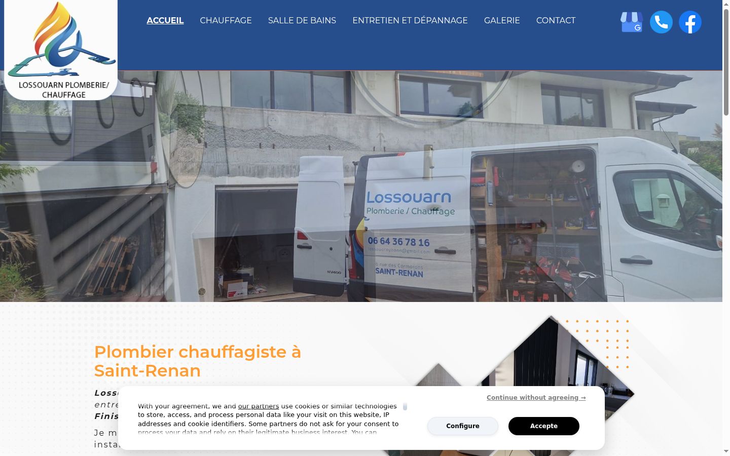 Screenshot des Einwilligungsbanners vor jeglicher Interaktion