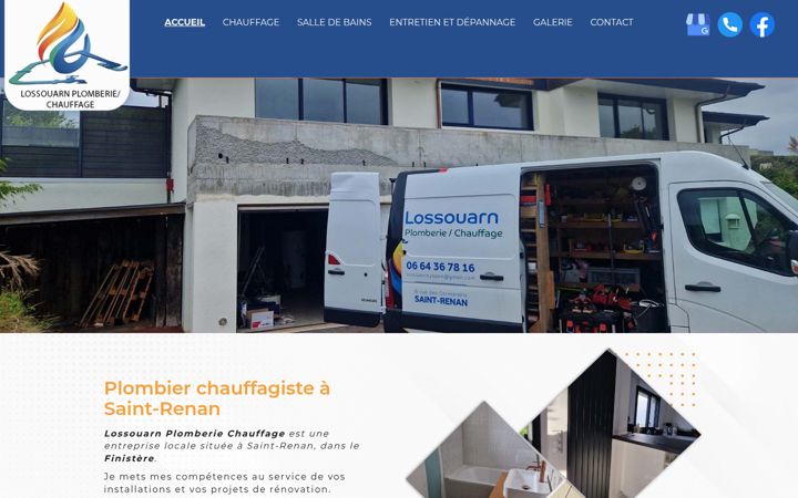 Screenshot of lossouarnplomberiechauffage.fr