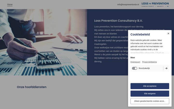 Screenshot of losspreventionconsultancy.nl
