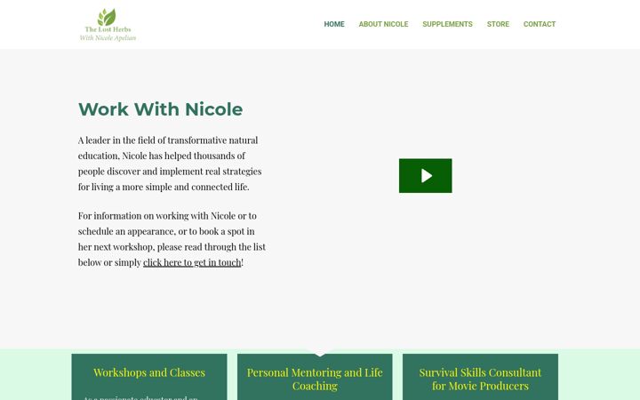 Screenshot of lost-herbs.com