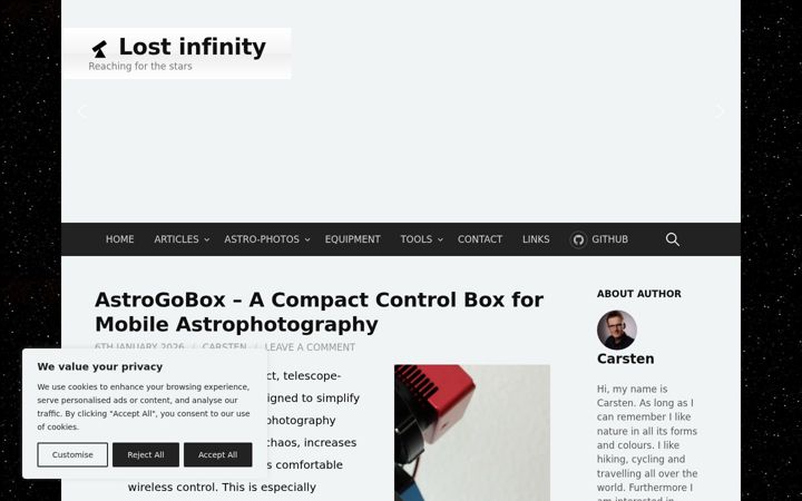 Screenshot of lost-infinity.com