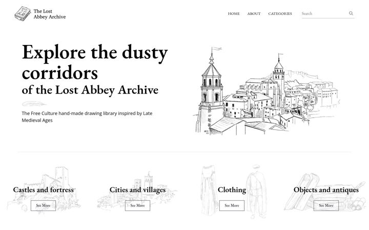 Screenshot of lostabbeyarchive.com