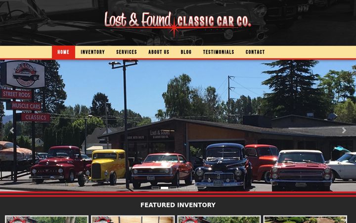Screenshot of lostandfoundclassiccarco.com