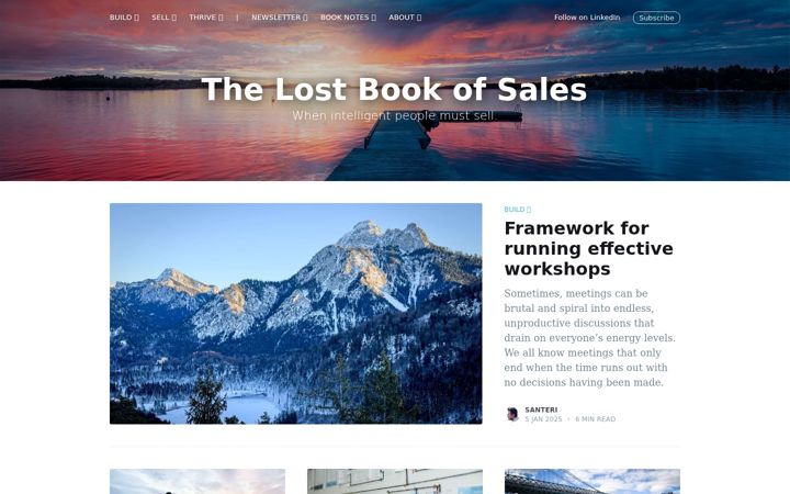 Screenshot of lostbookofsales.com