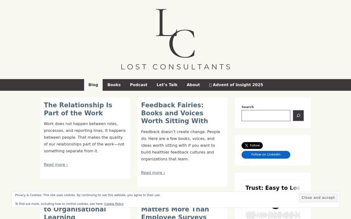 Screenshot of lostconsultants.com