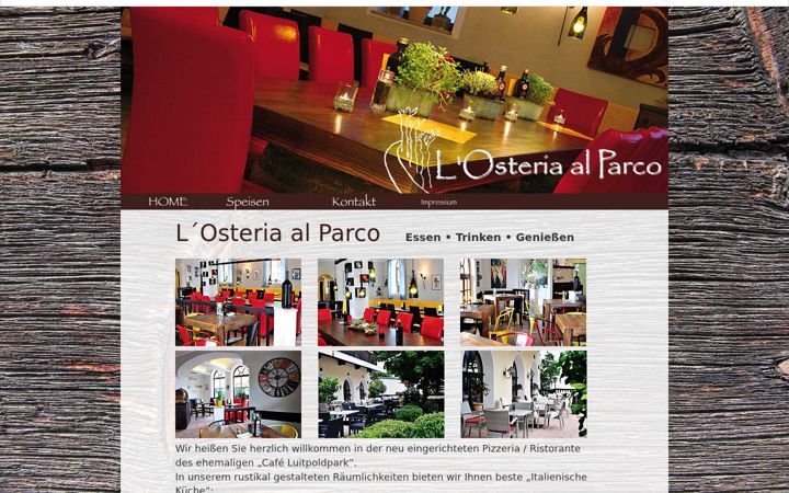 Screenshot of losteria-alparco.de
