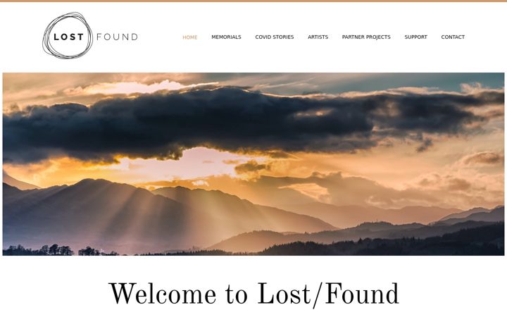 Screenshot of lostfound.org.uk