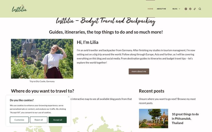 Screenshot of lostlilia.com