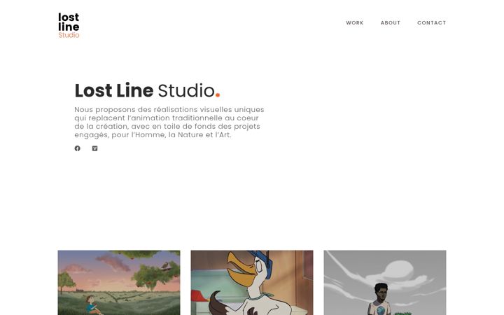 Screenshot of lostlinestudio.be