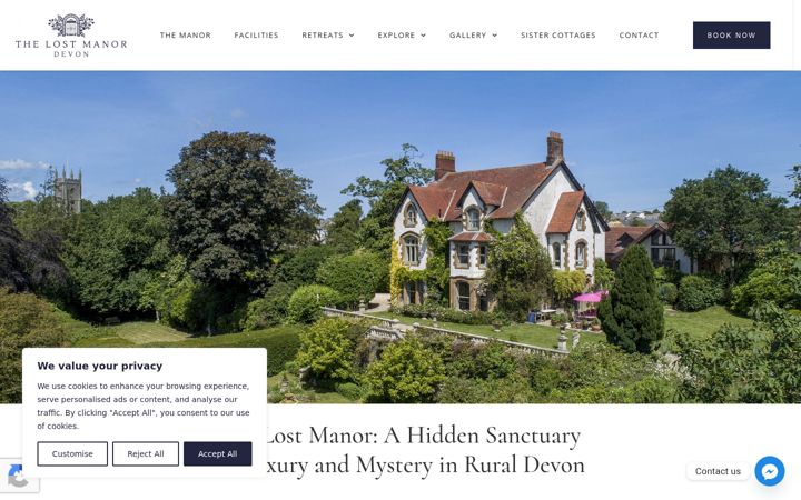 Screenshot of lostmanor.co.uk