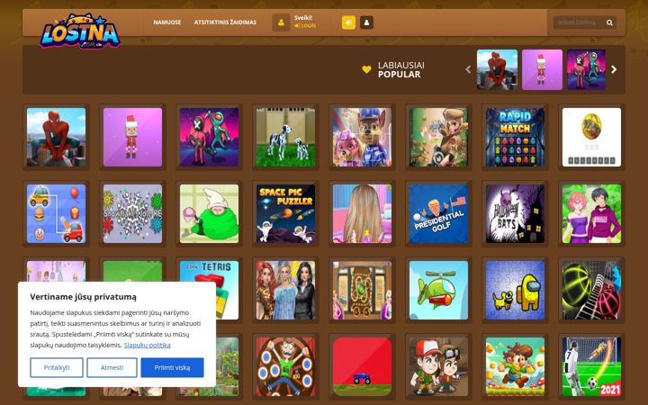 Screenshot of lostna.com