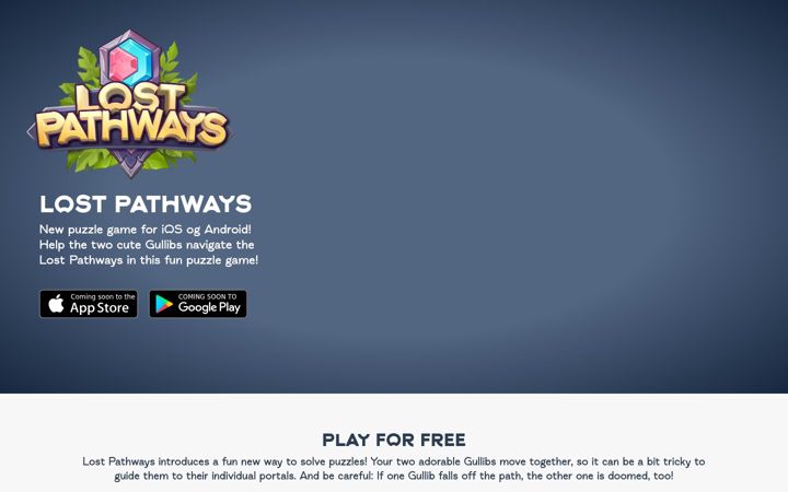 Screenshot of lostpathwaysgame.com