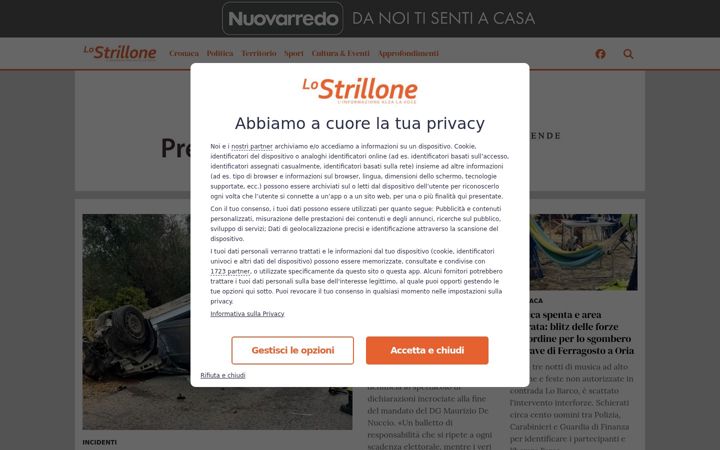 Screenshot of lostrillonenews.it