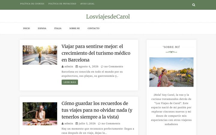 Screenshot of losviajesdecarol.com