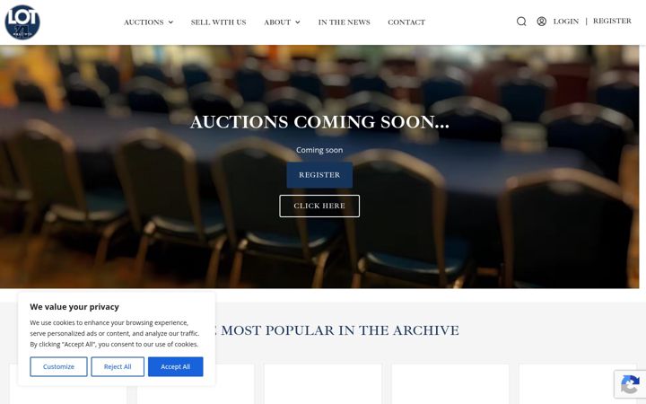 Screenshot of lot14.org