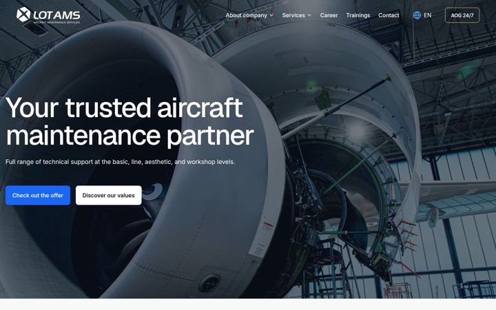 Screenshot of lotams.com