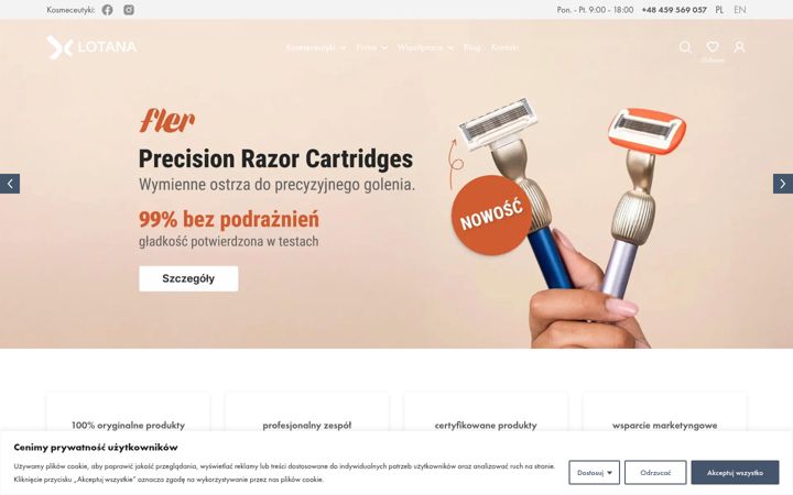 Screenshot of lotana.pl