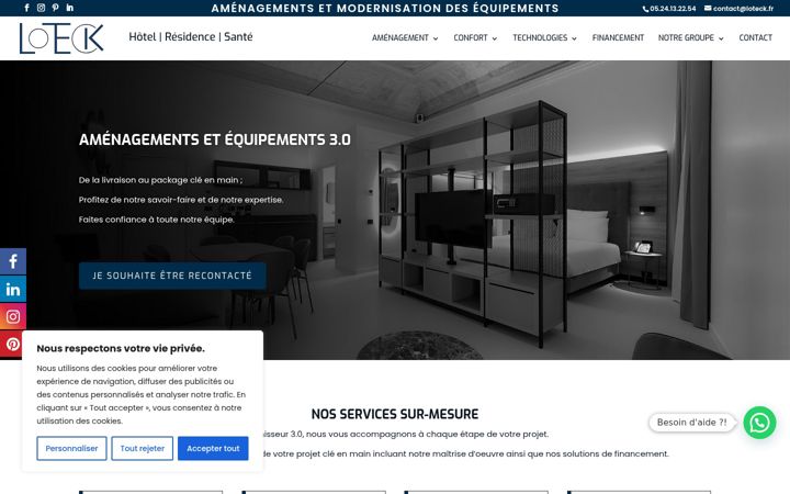 Screenshot of loteck.fr