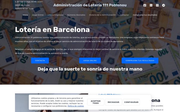 Screenshot of loteria111poblenou.com