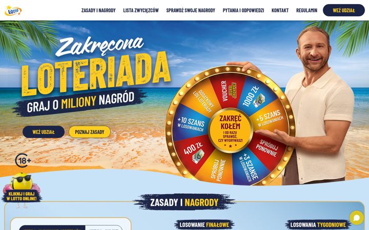 Screenshot ta' loteriada.pl