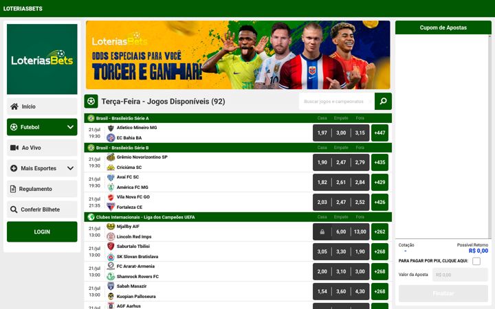 Screenshot of loteriasbets.com