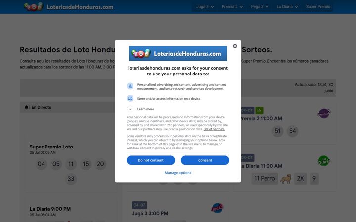 loteriasdehonduras.com