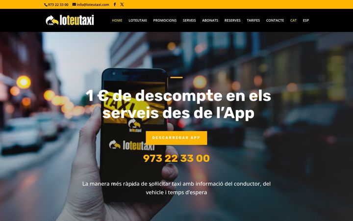 Screenshot of loteutaxi.com