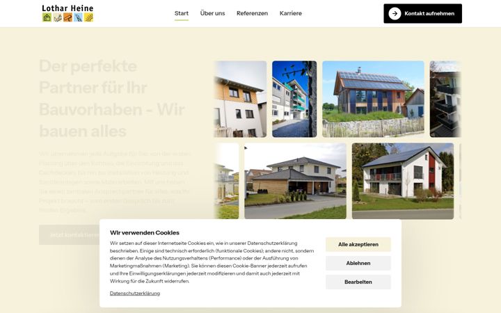 Screenshot of lotharheine.de