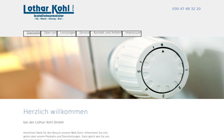 Screenshot of lotharkohl-gmbh.de