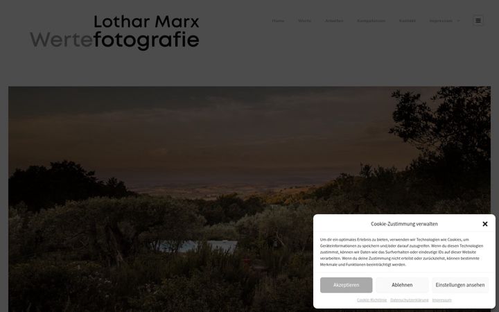 Screenshot of lotharmarx-wertefotografie.de