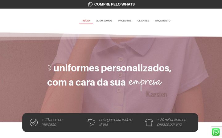 Screenshot of lothusuniformes.com.br