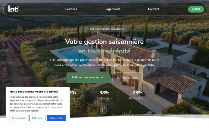 Screenshot of loticonciergerie.com